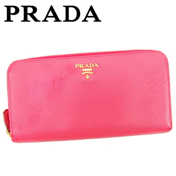 Prada long pink Wallet leather - Picture 1 of 6